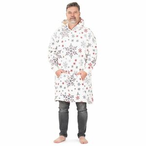 4Home Snowflakes mikroplüss gyapjú hatású takarópulóver, uni L - férfi kép