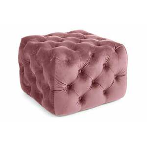 EVAN rózsaszín bársony puff S kép