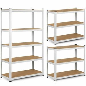 Humberg Fém ipari polcrendszer MDF lapokkal 150x75x30cm - 625kg t... kép