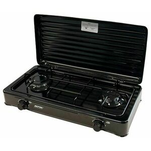 MPM SMILE-KN-02/1KB Gázrezsó, 57 cm, 2 főzőzóna, Fekete kép