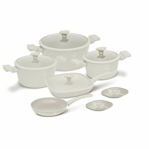 Fahion by Berlinger Haus 11 részes Edénykészlet - Matt krém, Arany kép