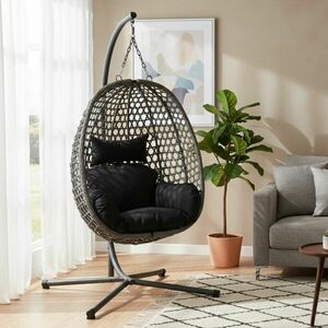 Pepita California összecsukható Függőfotel párnákkal - sötétszürk... kép