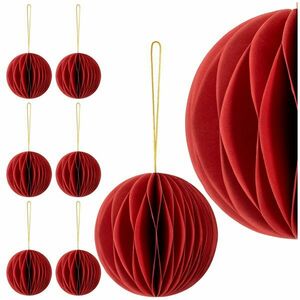 Ca1497 papír karácsonyi dekoráció 6 db. kép