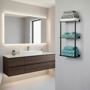 Hg0073 törölközőtartó 25 x 16 x 79 cm kép