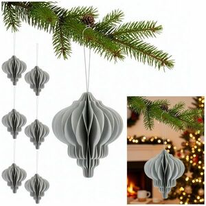 Ca1493 papír karácsonyi dekoráció 6 db. kép