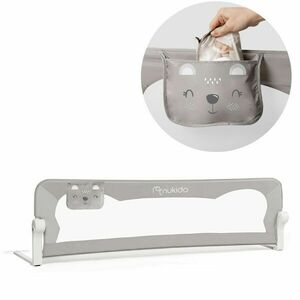 Biztonsági korlát ágyhoz 150 x 42 x 35 cm nukido szürke kép