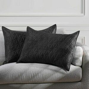 RESTILO díszpárnahuzat LAILA szín fekete dombornyomott stílus gla... kép