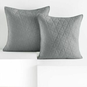 RESTILO díszpárnahuzat LAILA szín szürke dombornyomott stílus gla... kép