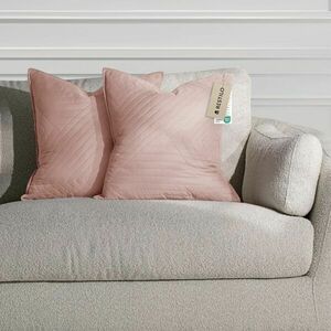 RESTILO díszpárnahuzat SOFTA szín világoslila dombornyomott stílu... kép