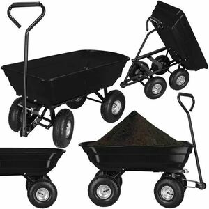 Kerti billenőkocsis kézikocsi 110×51×95 cm, 250 kg, 75 l kép