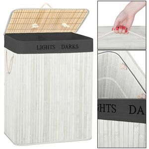 Ha7505 bambusz szennyeskosár kép