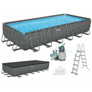 Bestway APX 365 acélvázas, egész éves medence 732x366x132 cm homo... kép