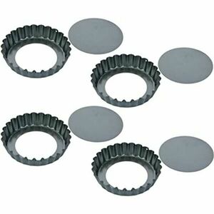 Tescoma DELÍCIA Hullámos szélű, kivehető belsejű sütőforma ø 10 cm, 4 db kép