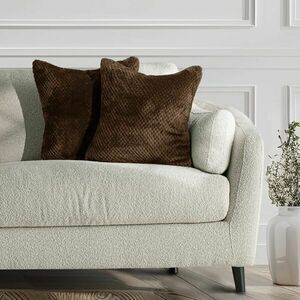 Díszpárnahuzat HENRY szín barna jacquard dombornyomott motívum ge... kép