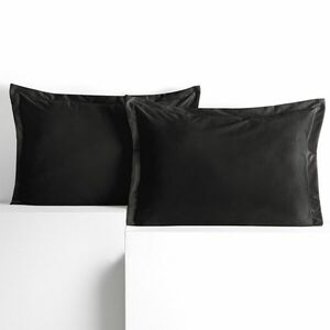 Díszpárnahuzat VELVET szín fekete stílus glamour bársony 50x70 am... kép