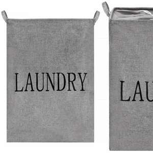 Springos Textil Ruháskosár - 81L - Szürke kép