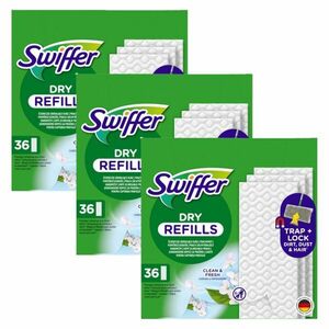 Swiffer Sweeper Száraz Padlótörlő Utántöltő 3x36db kép