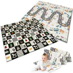 Nukido összehajtható kétoldalas Játszószőnyeg 180x200cm, Számok é... kép