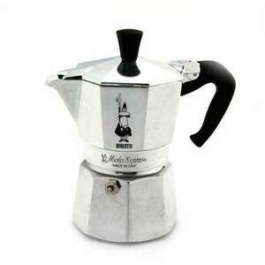 Bialetti Moka Express Kotyogós Kávéfőző 1 személyes, Inox kép