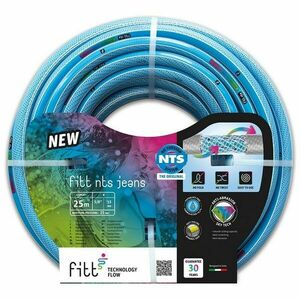 Locsolótömlő Fitt NTS JEANS 1" v.kék 25fm 22 bar csavarodásmentes kép