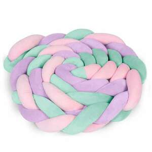 Ricokids fonott Rácsvédő kiságyba 3m - Menta, Rózsaszín, Lila kép