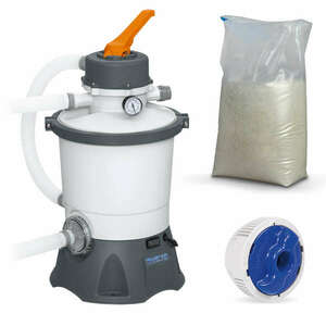 Homokszivattyú 3028 l/h + homok 25kg bestway 58515 kép