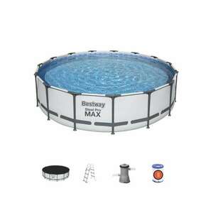 Bestway 56488 fémvázas medence steel pro max 457x107 cm, vízforgat... kép