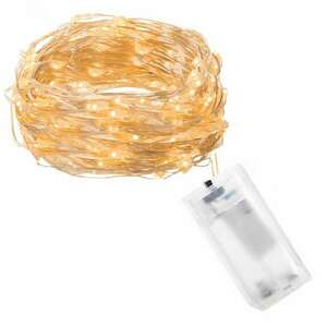 Springos elemmel működő ledes lámpák 10 led kép