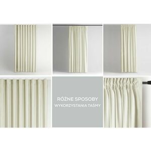 Sötétítő függöny VELVET krémű szalag bársony 140x270 AmeliaHome kép