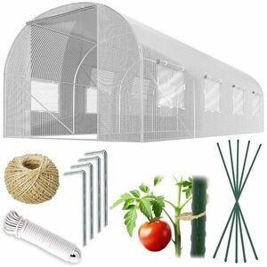 Plonos kerti Alagút 2x4, 5m (9m2) - Fehér kép