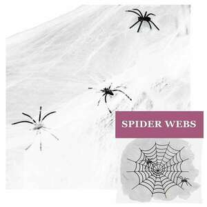 Halloween pókháló dekoráció 60g 3, 5m-es terület díszítéséhez kép