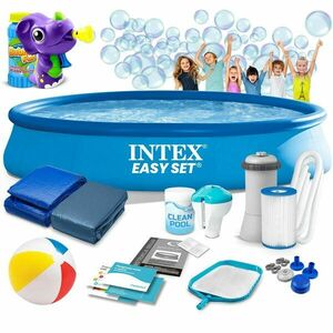Intex kerti gyerekmedence 457 x 84 cm 15in1 intex 28158 + ingyene... kép