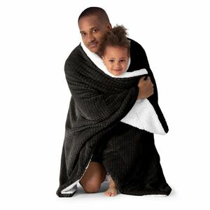 Takaró SHLEEPY fekete dombornyomott 130x180 kép