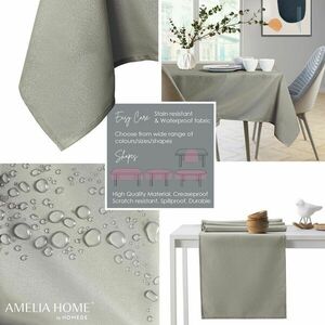 Asztalterítő Empire cappucino sima klasszikus 150x500 AmeliaHome kép