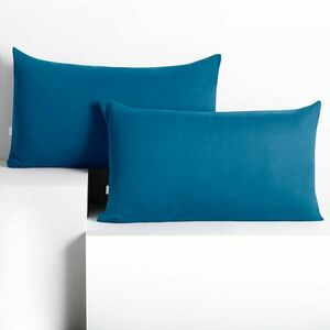 Díszpárnahuzat AMBER kék dzsörzé 50x60 DecoKing kép