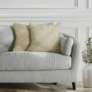 Díszpárnahuzat HENRY szín bézsszínű jacquard dombornyomott motívu... kép