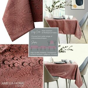 Asztalterítő Gaia rózsa dombornyomott 155x155 AmeliaHome kép