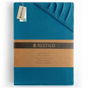 Lepedő AMBER szín kék stílus klasszikus anyag dzsörzé 200-220x200... kép