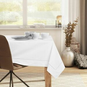 Asztalterítő Pure fehér sima klasszikus 110x200 DecoKing kép
