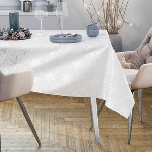 Asztalterítő White christmas fehér nyomott ünnepi 140x400 AmeliaHome kép