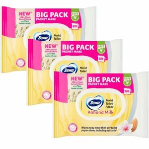 Zewa Almond Milk Bigpack Nedves Toalettpapír 3x80db kép