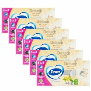 Zewa Deluxe 3 rétegű Papír zsebkendő - Spirit Of Tea 6x90db kép