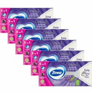 Zewa Deluxe 3 rétegű Papír zsebkendő - Lavender Dreams 6x90db kép