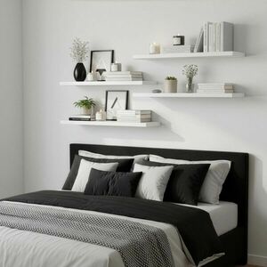 Hf0052 polc 4 db 40 x 14 x 3 cm kép