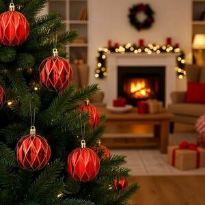 Ca1401 karácsonyfadíszek 6 cm 6 db. kép