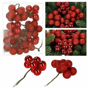 Ca1516 Karácsonyfa gömbkészlet 2, 5 cm 54 db. kép