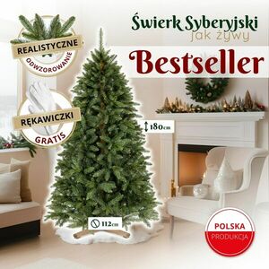 Ct0260 szibériai lucfenyő pe prémium 180 cm kép