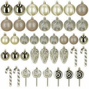Ca0980 40 darabos karácsonyi gömbkészlet kép