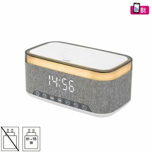 HOME LTCR06 multimédia lejátszó és ébresztőóra, 2x5 Watt, Qi tele... kép