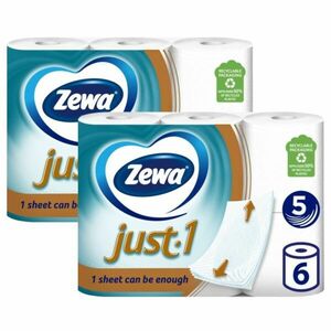 Zewa Just1 5 rétegű Toalettpapír 2x6 tekercs kép